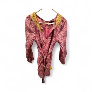 J. Crew Pink and Yellow Floral Dress